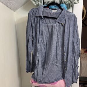Maurices Blue Button Down Shirt